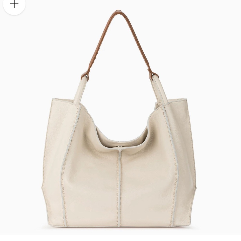 The Sak Los Feliz Cream Hobo Shoulder Bag